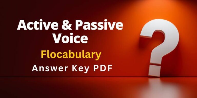 Active & Passive Flocabulary Answers key pdf