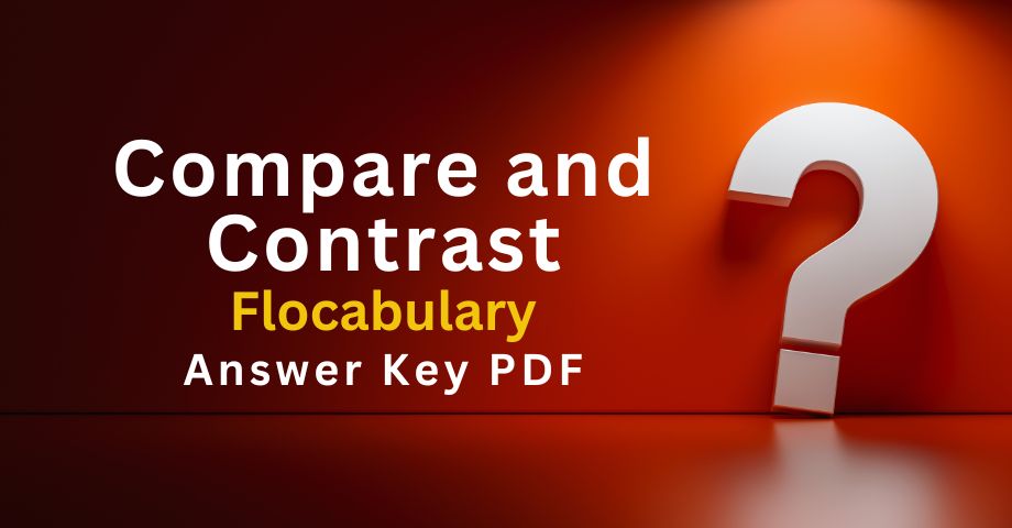 Compare and Contrast Flocabulary Answers Key Pdf-quiz