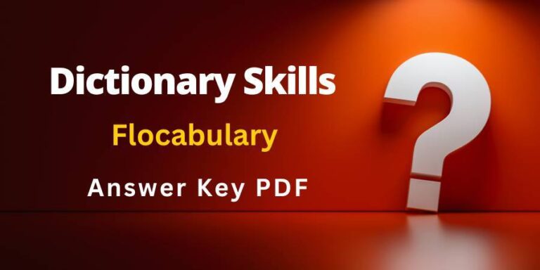 Dictionary Skills Flocabulary answers key pdf