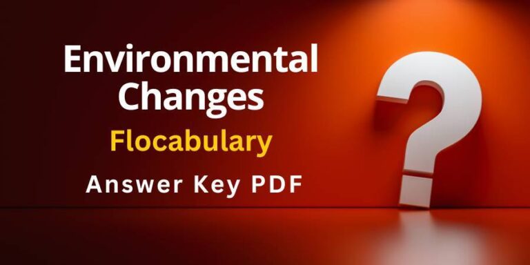 Environmental Changes Flocabulary answers key pdf