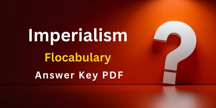 Imperialism Flocabulary answers key pdf