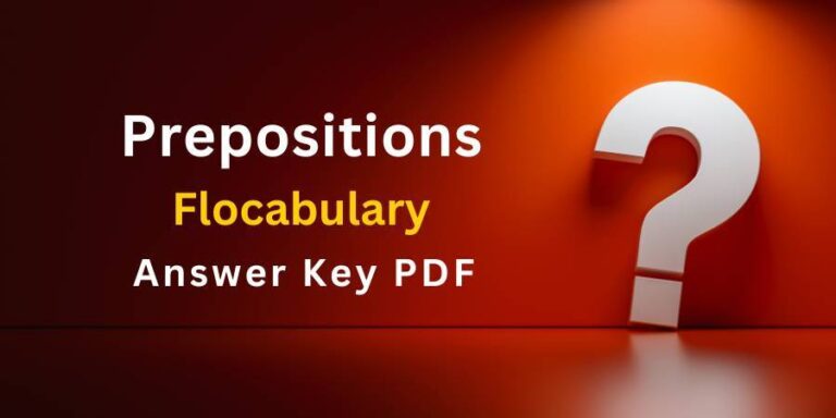 Prepositions Flocabulary answers key pdf