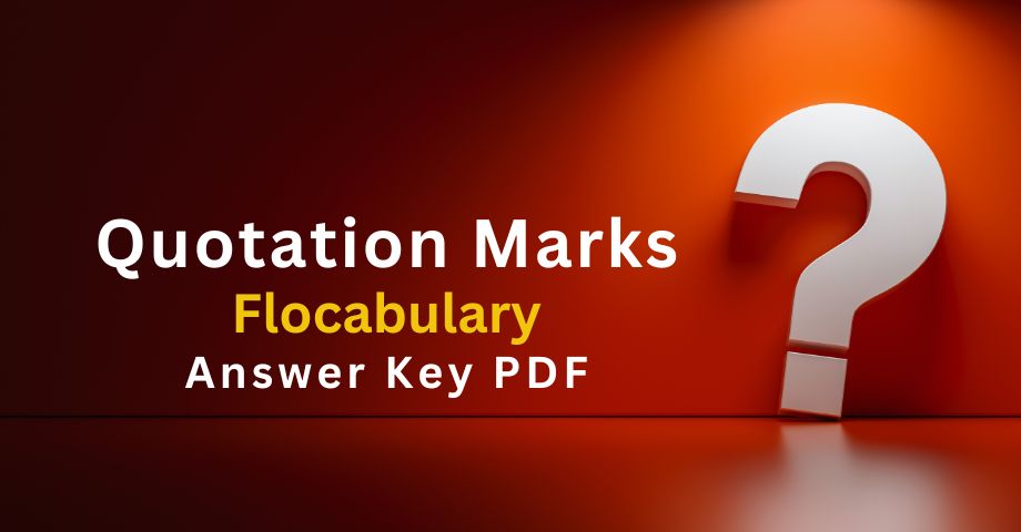 Quotation Marks Flocabulary Answers Key Pdf-quiz