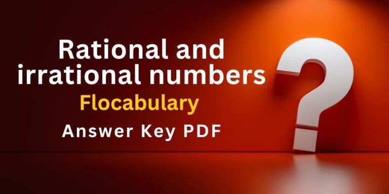 Rational and irrational numbers Answers key pdf Flocabulary answers key pdf