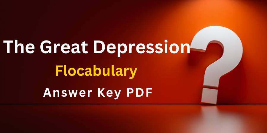 The Great Depression Flocabulary answers key pdf