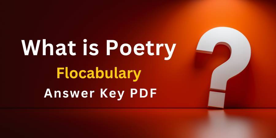 What is Poetry Flocabulary answers key pdf