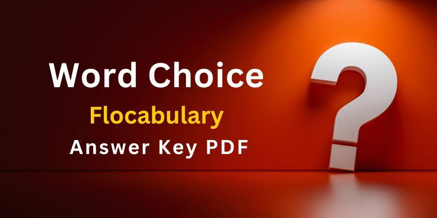 Word Choice Flocabulary answers key pdf