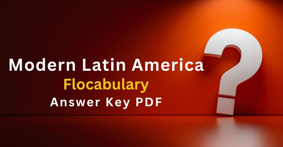 Modern Latin America Flocabulary Answers Key Pdf-quiz