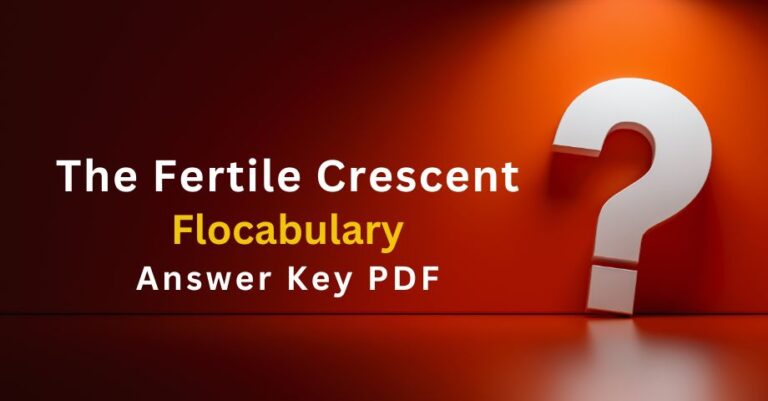 The Fertile Crescent Flocabulary Answers Key Pdf-quiz
