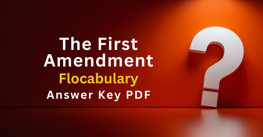 The First Amendment Flocabulary Answers Key Pdf-quiz