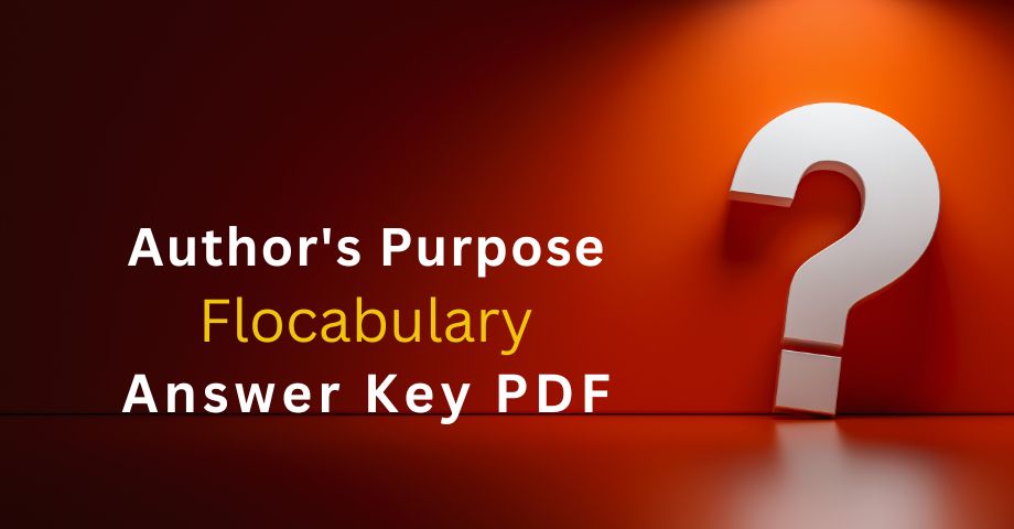 Author's Purpose Flocabulary Answers Key Pdf-quiz