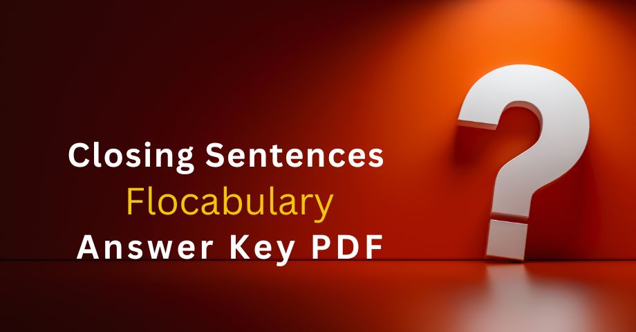 Closing Sentences Flocabulary Answers Key Pdf-quiz