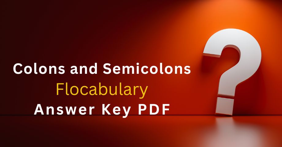 Colons and Semicolons Flocabulary Answers Key Pdf-quiz