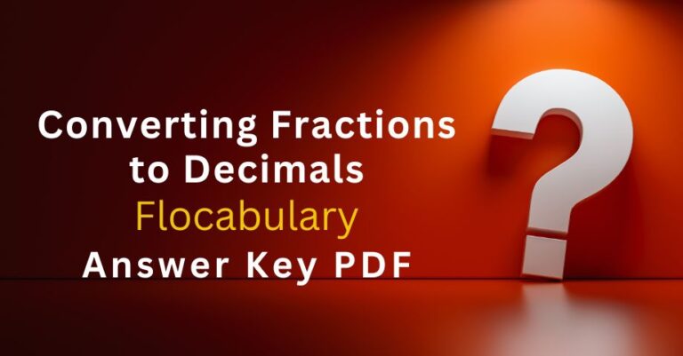 Converting Fractions to Decimals Flocabulary Answers Key Pdf-quiz