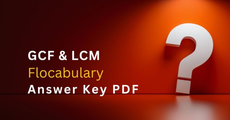 GCF & LCM Flocabulary Answers Key Pdf-quiz