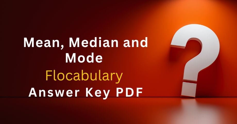 Mean, Median and Mode Flocabulary Answers Key Pdf-quiz