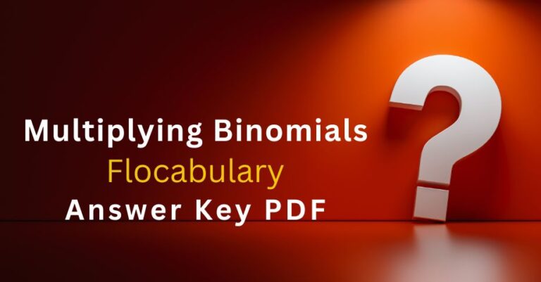 Multiplying Binomials Flocabulary Answers Key Pdf-quiz