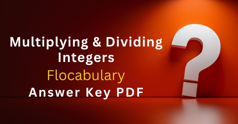 Multiplying & Dividing Integers Flocabulary Answers Key Pdf-quiz