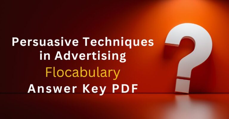 Persuasive Techniques in Advertising Flocabulary Answers Key Pdf-quiz