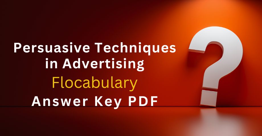 Persuasive Techniques in Advertising Flocabulary Answers Key Pdf-quiz