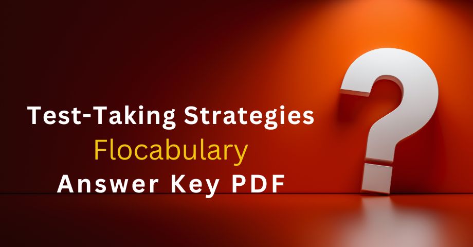 Test-Taking Strategies Flocabulary Answers Key Pdf-quiz
