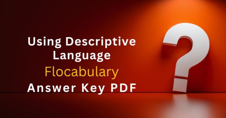 Using Descriptive Language Flocabulary Answers Key Pdf-quiz