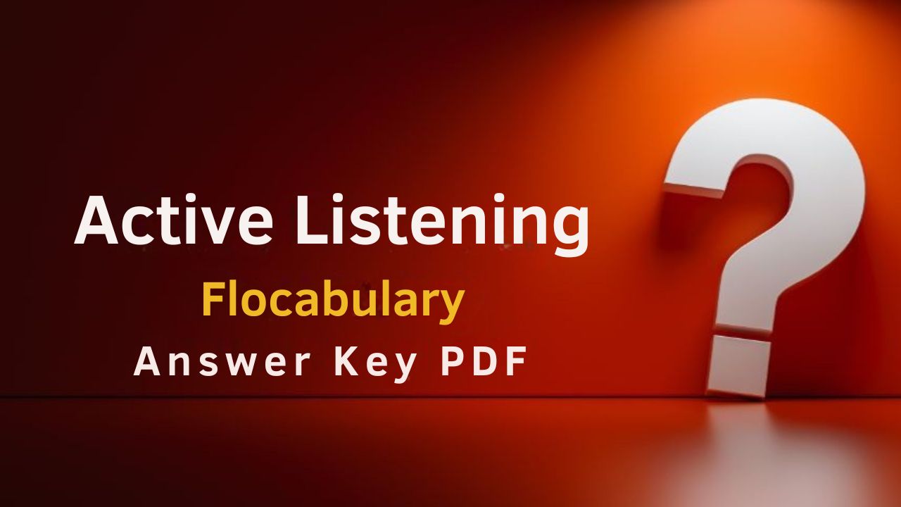 Active Listening Flocabulary Answer Key PDF