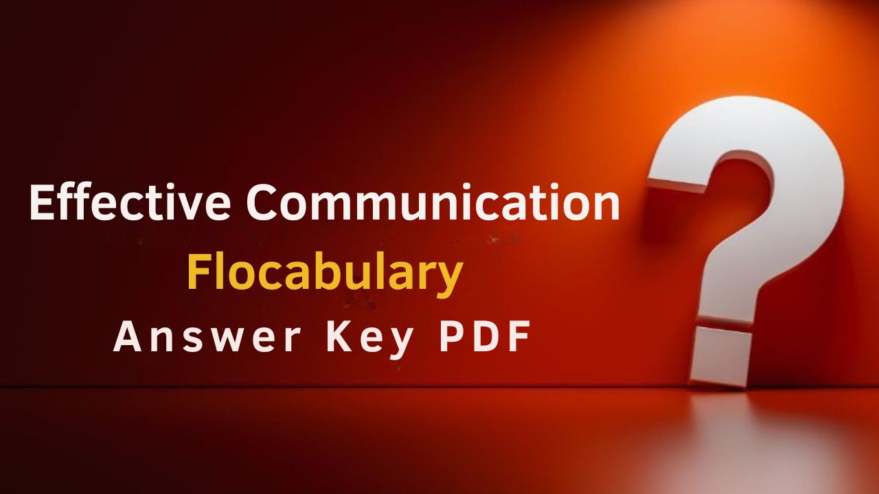 Effective Communication Flocabulary Answer Key PDF