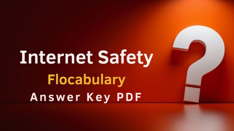 Internet Safety Flocabulary Answer Key PDF