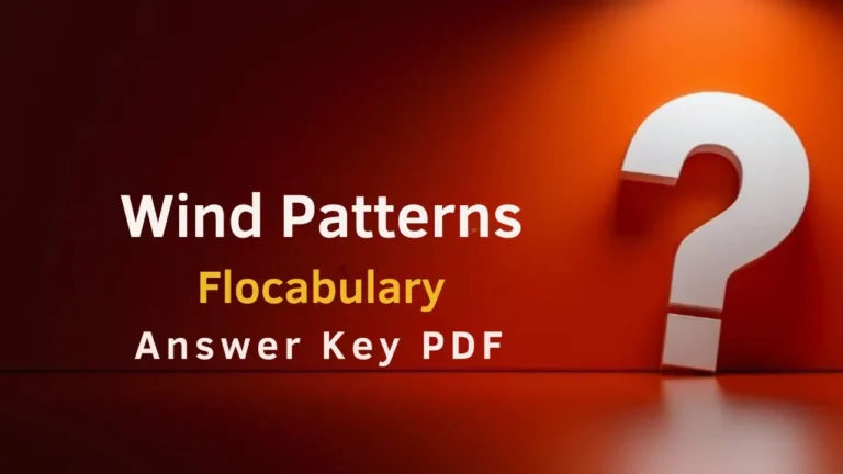Wind Patterns Flocabulary Answer Key PDF